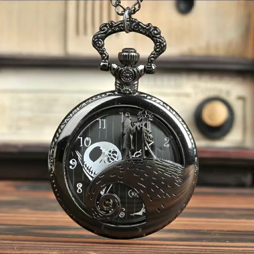 Quartz The nightmare before Christmas pocket watch. So much detail.